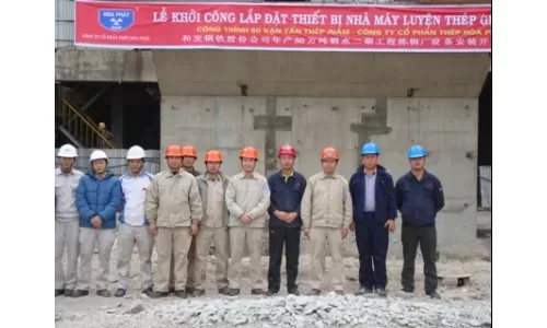 Dự án nhà máy luyện thép GĐII: Khởi công lắp đặt gian cao...