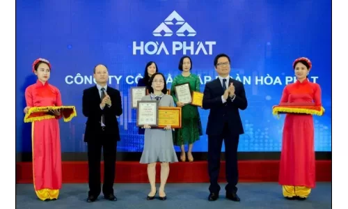 Hòa Phát được vinh danh “Doanh nghiệp 3 năm liền đạt chỉ số tài chính tốt nhất sàn chứng khoán VN"