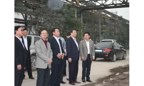 Lãnh đạo Hải Dương thăm và làm việc khu liên hợp gang thép