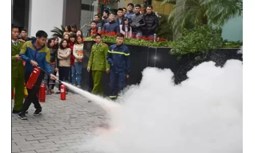 Tập đoàn Hòa Phát đào tạo Phòng cháy chữa cháy cho cán bộ nh