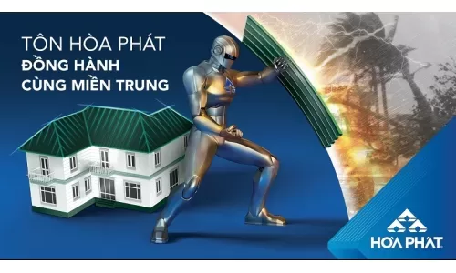 Tôn Hòa Phát hỗ trợ cho người dân miền Trung bị ảnh hưởng bão lũ