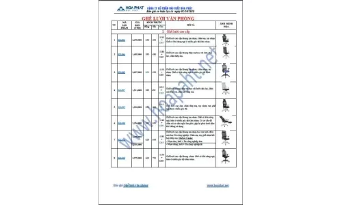 Báo giá Ghế lưới văn phòng