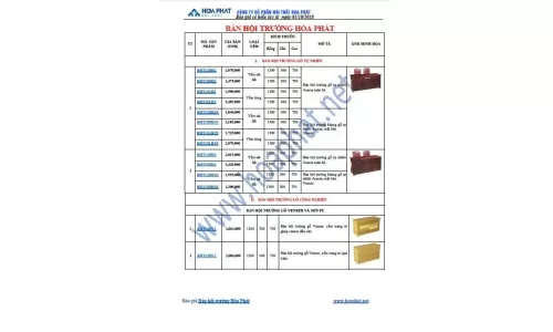 Báo giá bàn hội trường