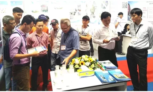 Hòa Phát giới thiệu sản phẩm xỉ hạt lò cao nghiền mịn S95 tại Triển lãm Bê tông – Xi măng 2018