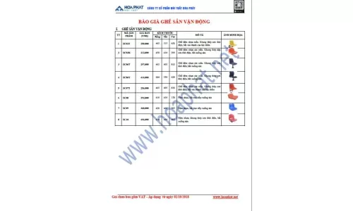 Báo giá Ghế sân vận động