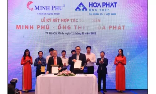 Hòa Phát bắt tay cung cấp sản phẩm cho các dự án của “Vua tôm” Minh Phú