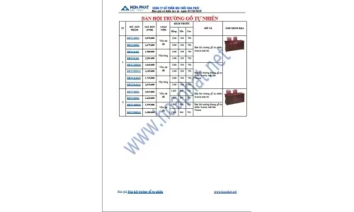 Báo giá bàn hội trường gỗ tự nhiên