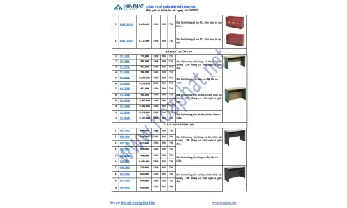 Báo giá bàn ghế hội trường