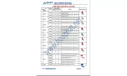 Báo giá Ghế hội trường giá rẻ