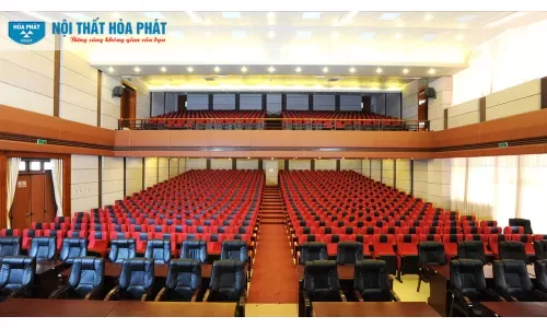 Siêu tiết kiệm với ghế hội trường có bàn viết Hòa Phát
