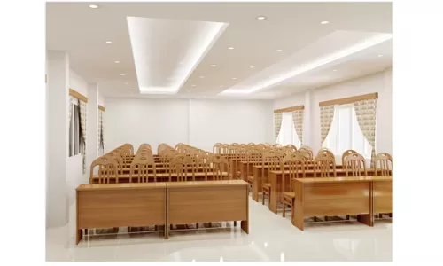 Ghế hội trường gỗ tự nhiên Hòa Phát giá rẻ, chất lượng.