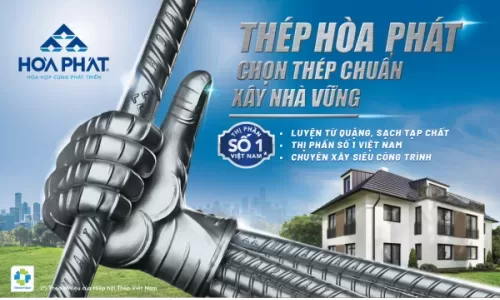 Thị phần thép xây dựng Hòa Phát lên 32%