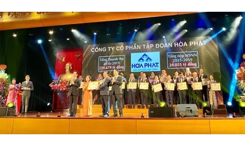 Hòa Phát được vinh danh trong Top 30 Doanh nghiệp nộp thuế tiêu biểu