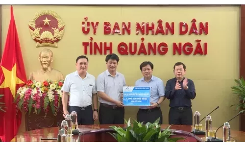 Hòa Phát ủng hộ tỉnh Quảng Ngãi 5 tỷ đồng khắc phục hậu quả bão số 9