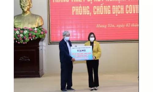 Tập đoàn Hòa Phát ủng hộ Hưng Yên 3 tỷ đồng phòng chống dịch covid 19