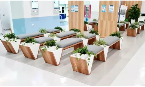 Sáng tạo ghế phòng chờ mùa covid mang tính thẩm mỹ cao