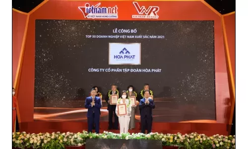Hòa Phát vào Top 50 Doanh nghiệp Việt Nam xuất sắc năm 2021