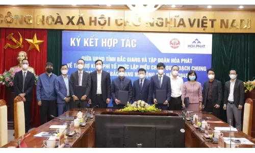 Hòa Phát tài trợ tư vấn lập quy hoạch chung Thành phố Bắc Giang mở rộng đến 2045