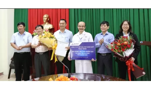 Hòa Phát trao tặng máy ECMO trị giá 2,8 tỷ đồng cho Bệnh viện Đa khoa tỉnh Quảng Ngãi