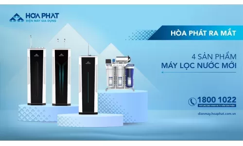 Điện máy gia dụng Hòa Phát ra mắt thêm nhiều sản phẩm máy lọc nước mới