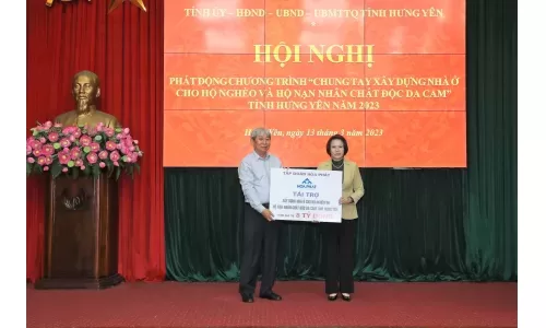 Hòa Phát ủng hộ 8 tỷ đồng xây dựng nhà ở cho hộ nghèo và nạn nhân chất độc da cam tỉnh Hưng Yên