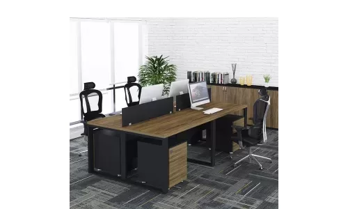 Cụm bàn làm việc 4 người: Giải pháp tiện ích cho không gian văn phòng