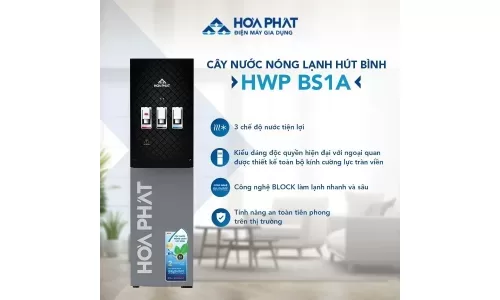 Hòa Phát ra mắt cây nước nóng lạnh hút bình, an toàn hàng đầu