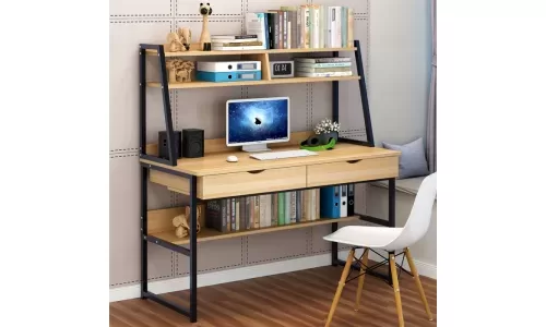Tiết kiệm ngân sách và không gian với bàn làm việc có kệ
