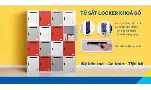 Tủ sắt locker khóa số TU983, TU984 – Khi hiện đại và tiện ích là một
