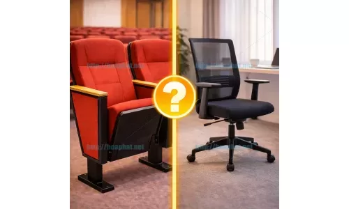 Ghế hội trường khác gì ghế văn phòng?