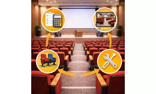 Cách chọn ghế hội trường cho trung tâm hội nghị
