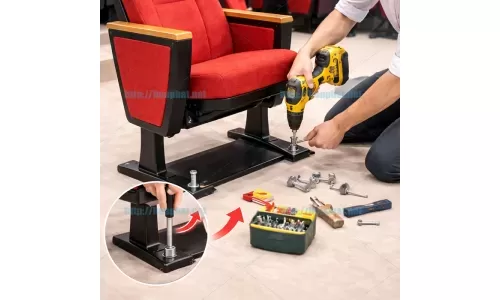 Ghế hội trường có cần bắt vít không?