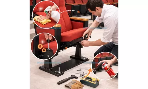 Bảo trì ghế hội trường như thế nào để bền và dùng lâu dài?