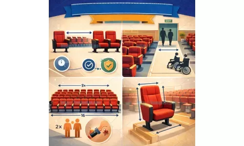Quy định lắp đặt ghế hội trường