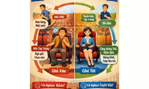 Ghế hội trường ảnh hưởng gì đến trải nghiệm người ngồi?