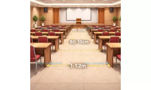 Kích thước bàn hội trường chuẩn