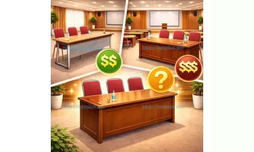 Bàn hội trường giá bao nhiêu?