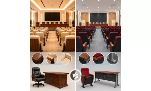 Bàn ghế hội trường nhập khẩu với nội địa