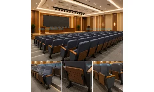 Bàn ghế hội trường đệm lật cao cấp
