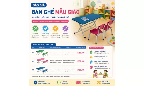 Báo giá Bàn ghế mẫu giáo