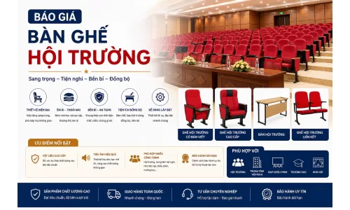 Báo giá bàn ghế hội trường