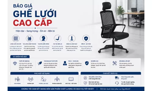 Báo giá ghế lưới cao cấp
