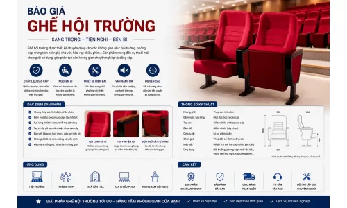 Báo giá ghế hội trường