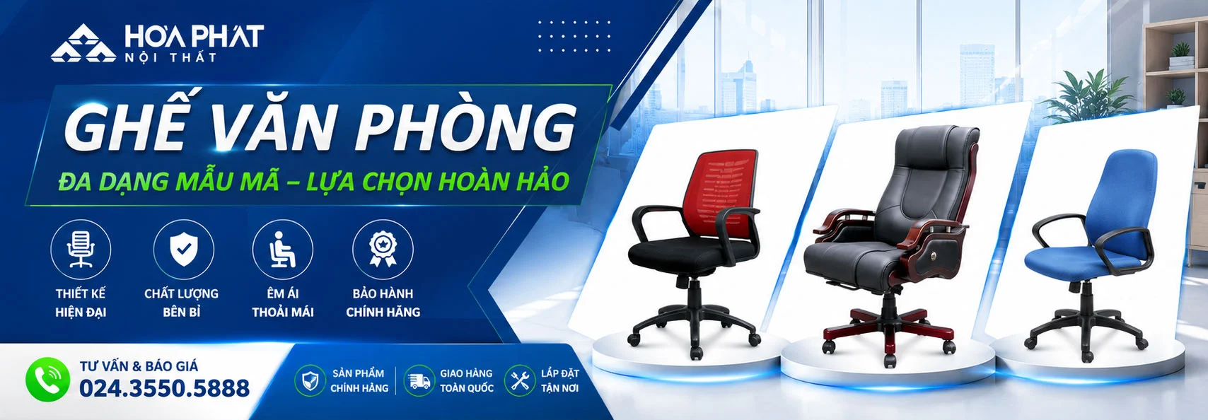 Ghế văn phòng Hòa Phát