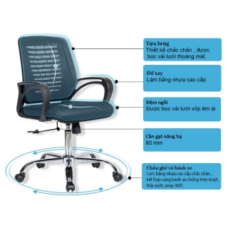 Ưu điểm Ghế lưới GL109M