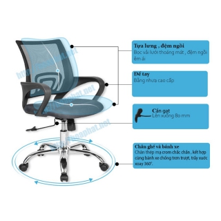 Ưu điểm Ghế lưới GL113M