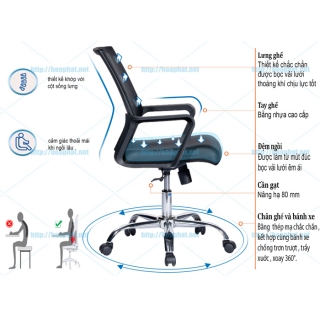 Ghế lưới GL119R