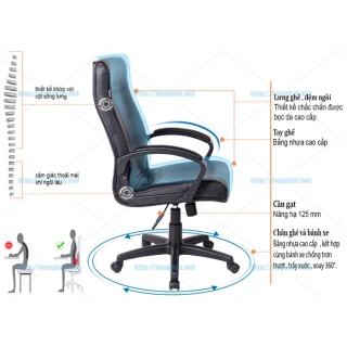 Ghế Lưng Cao SG704B