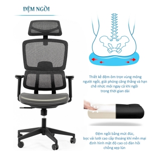 Ghế xoay lưới FMX838TDN