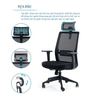 Ghế xoay lưới FMX824